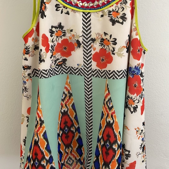 VINEET BAHL mixed print sleeveless top - Picture 3 of 4